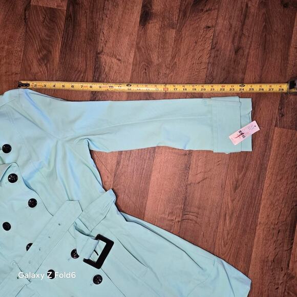 New York & Company trench coat Mint green new size xl - Picture 7 of 8